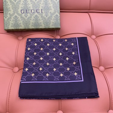 5 GUCCI 25s Exclusive Store New Silk Square TowelOriginal 18mm twill silk double-side_7262