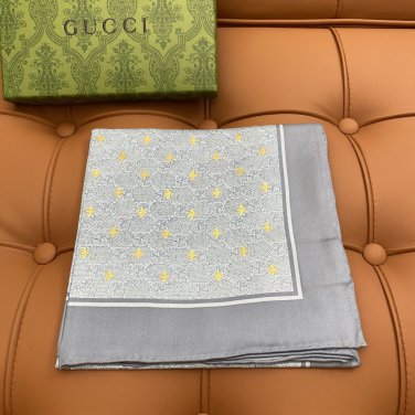 5 GUCCI 25s Exclusive Store New Silk Square TowelOriginal 18mm twill silk double-side_7263