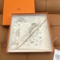 5 HERMES. 25s Exclusive Store New Silk Square TowelOriginal 18mm twill silk double-si