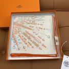 5 HERMES. 25s Exclusive Store New Silk Square TowelOriginal 18mm twill silk double-si_7271