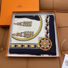 5 HERMES. 25s Exclusive Store New Silk Square TowelOriginal 18mm twill silk double-si_7277