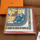 5 HERMES. 25s Exclusive Store New Silk Square TowelOriginal 18mm twill silk double-si_7284