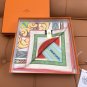 5 HERMES. 25s Exclusive Store New Silk Square TowelOriginal 18mm twill silk double-si_7284