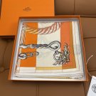5 HERMES. 25s Exclusive Store New Silk Square TowelOriginal 18mm twill silk double-si_7290