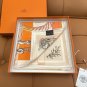 5 HERMES. 25s Exclusive Store New Silk Square TowelOriginal 18mm twill silk double-si_7290