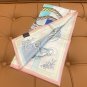5 HERMES. 25s Exclusive Store New Silk Square TowelOriginal 18mm twill silk double-si_7291