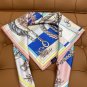 5 HERMES. 25s Exclusive Store New Silk Square TowelOriginal 18mm twill silk double-si_7291
