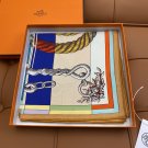 5 HERMES. 25s Exclusive Store New Silk Square TowelOriginal 18mm twill silk double-si_7292