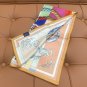 5 HERMES. 25s Exclusive Store New Silk Square TowelOriginal 18mm twill silk double-si_7292