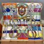 5 HERMES. 25s Exclusive Store New Silk Square TowelOriginal 18mm twill silk double-si_7292