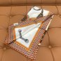5 HERMES. 25s Exclusive Store New Silk Square TowelOriginal 18mm twill silk double-si_7297