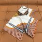 5 HERMES. 25s Exclusive Store New Silk Square TowelOriginal 18mm twill silk double-si_7297