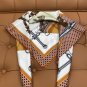 5 HERMES. 25s Exclusive Store New Silk Square TowelOriginal 18mm twill silk double-si_7297