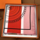 5 HERMES. 25s Exclusive Store New Silk Square TowelOriginal 18mm twill silk double-si_7841
