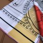 5 HERMES. 25s Exclusive Store New Silk Square TowelOriginal 18mm twill silk double-si_7841