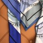5 HERMES. 25s Exclusive Store New Silk Square TowelOriginal 18mm twill silk double-si_7842