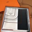 5 HERMES. 25s Exclusive Store New Silk Square TowelOriginal 18mm twill silk double-si_7843