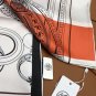 5 HERMES. 25s Exclusive Store New Silk Square TowelOriginal 18mm twill silk double-si_7843