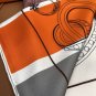 5 HERMES. 25s Exclusive Store New Silk Square TowelOriginal 18mm twill silk double-si_7843
