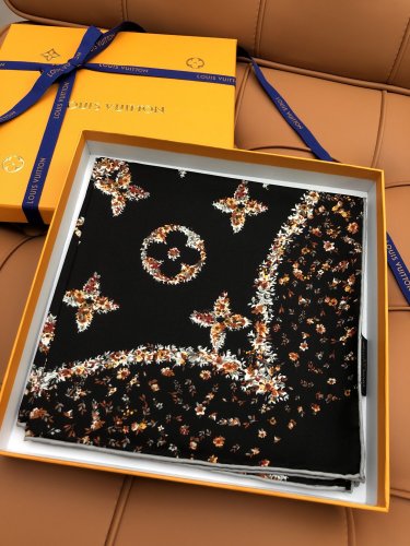 5 LV 25s Exclusive Store New Silk Square TowelOriginal 18mm twill silk double-sided s