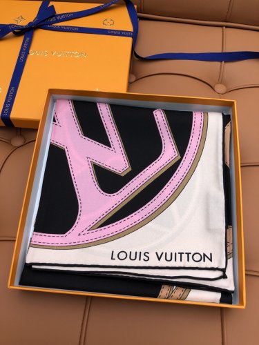 5 LV 25s Exclusive Store New Silk Square TowelOriginal 18mm twill silk double-sided s_7854