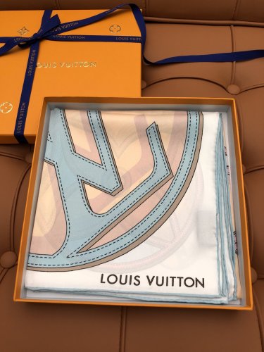 5 LV 25s Exclusive Store New Silk Square TowelOriginal 18mm twill silk double-sided s_7855