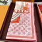5 Lv Home 2025 [Classic Style] Silk Square Scarf [High end Love Women's Beauty] Very ra
