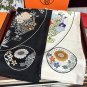 5 New 2025 HERMES Heavy [Celebration] [Flower Map] Square Scarf [Lips] Simplified and f_4648