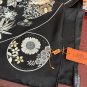 5 New 2025 HERMES Heavy [Celebration] [Flower Map] Square Scarf [Lips] Simplified and f_4648