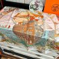 5 New 2025 HERMES Heavy [Celebration] [Hermes Flagship] Square scarf [Lips] Simplified_5171