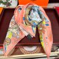 5 New 2025 HERMES Heavy [Celebration] [Hermes Flagship] Square scarf [Lips] Simplified_5172