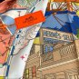 5 New 2025 HERMES Heavy [Celebration] [Hermes Flagship] Square scarf [Lips] Simplified_5172