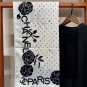 5 New Release Xiaoxiangshan Camellia Collection BlackSize 140 140cm Velvet