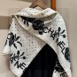 5 New Release Xiaoxiangshan Camellia Collection BlackSize 140 140cm Velvet