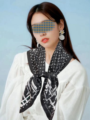 5 New Release 2025 Latest LV [Classic Style] Silk Square Scarf, Buy It and Say You Must_356