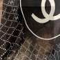 5 New Xiaoxiang [Double C Logo Grid Square Scarf 140] Bearded Cashmere Square Scarf Rec_3062