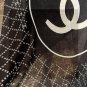 5 New Xiaoxiang [Double C Logo Grid Square Scarf 140] Bearded Cashmere Square Scarf Rec_8044