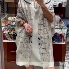 5 New Xiaoxiang [Double C Logo Grid Square Scarf 140] Bearded Cashmere Square Scarf Rec_8045