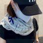 5 New Xiaoxiang [Double C Logo Grid Square Scarf 140] Bearded Cashmere Square Scarf Rec_8045
