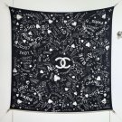 5 RCC2553Double sided same color 140x140cm 70% cashmere 30% silkChanel's