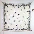 5 RCC2561Double sided same color 140x140cm 70% cashmere 30% silkChanel's