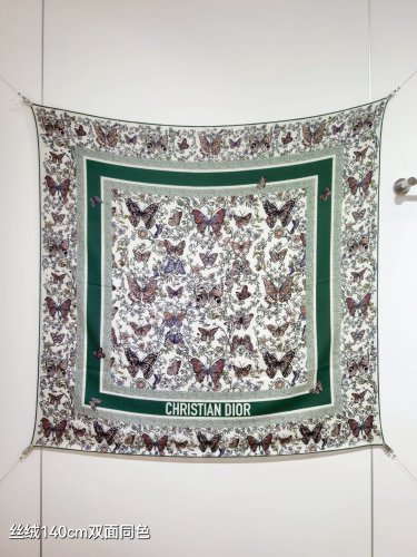 5 RDO2532Double sided same color 140x140cm 70% cashmere 30% silkDior's