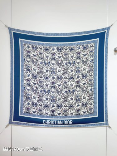 5 RDO2533Double sided same color 140x140cm 70% cashmere 30% silkDior's_2607