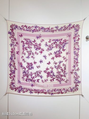 5 RDO2534Double sided same color 140x140cm 70% cashmere 30% silkDior's