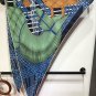 5 RHMS2466 Original Herm &Atilde;&uml; s [Two Horses Weaving Love] Velvet Triangle Scarf, synchron
