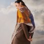 5 RHMS2466 Original Herm &Atilde;&uml; s [Two Horses Weaving Love] Velvet Triangle Scarf, synchron_2208