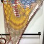 5 RHMS2466 Original Herm &Atilde;&uml; s [Two Horses Weaving Love] Velvet Triangle Scarf, synchron_2208