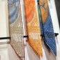 5 RHMS2466 Original Herm &Atilde;&uml; s [Two Horses Weaving Love] Velvet Triangle Scarf, synchron_2208
