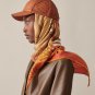 5 RHMS2466 Original Herm &Atilde;&uml; s [Two Horses Weaving Love] Velvet Triangle Scarf, synchron_2209
