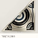 5 RHMS2468 Original Herm è s [Rainbow] Velvet Triangle Scarf, synchronized at the coun_2200